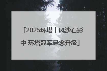 2025环塔丨风沙石影中 环塔冠军悬念升级