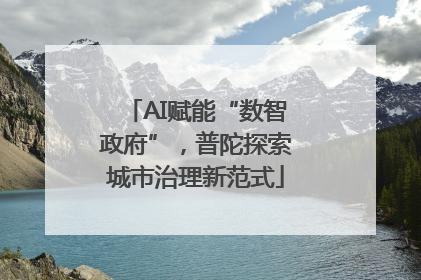 AI赋能“数智政府”，普陀探索城市治理新范式