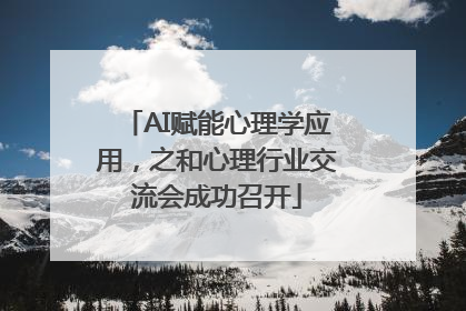 AI赋能心理学应用，之和心理行业交流会成功召开